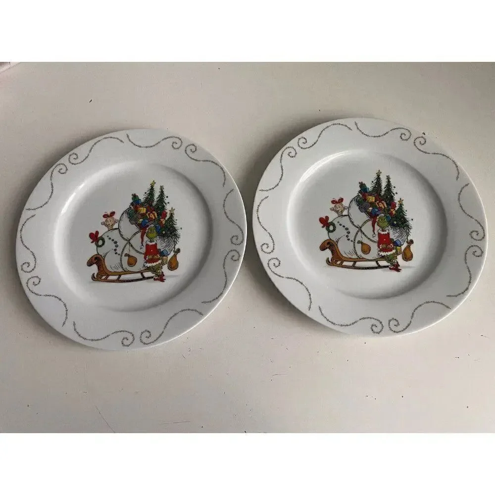 Set Of 2 Dr Seuss The Grinch Who Stole Christmas 10.5